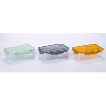 3pk plastic food container with sealed lid 3pcs